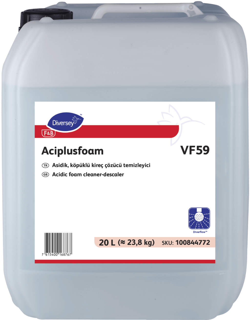 Asidik Köpüklü Temizlik Ürünleri Aciplusfoam VF59