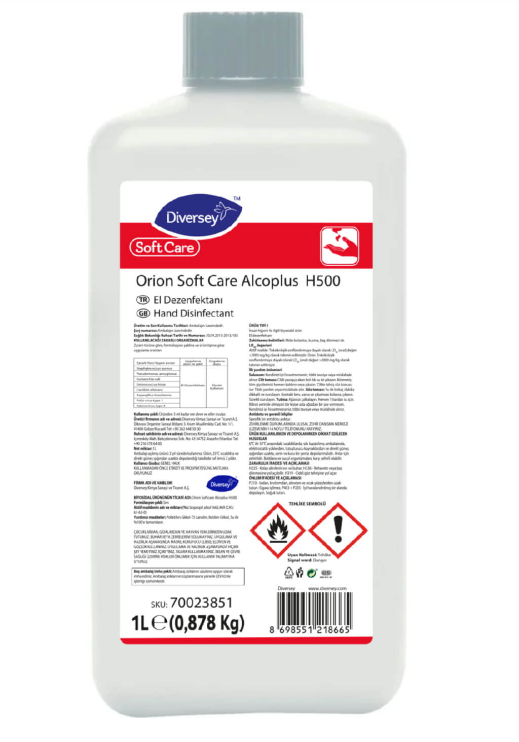 Soft Care Alcoplus H500 1L